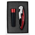 Wine Opener & Vacuum Stopper Gift Set